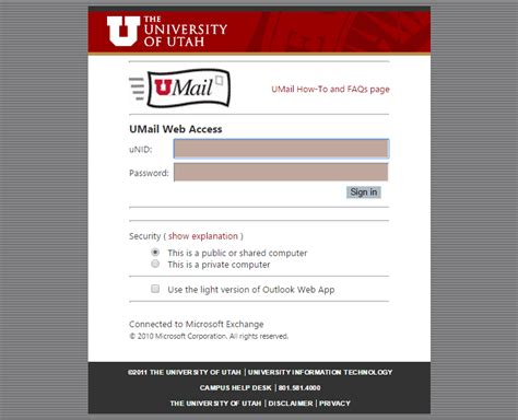 u of u umail.